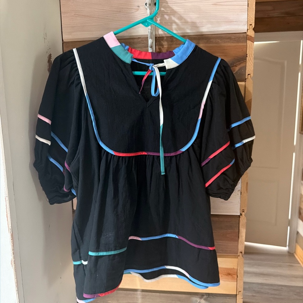 Colorful Striped Women's Top